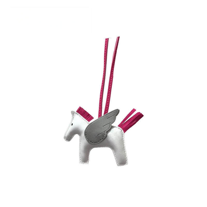 Multicolor Little Flying Horse Leather Bag Charm