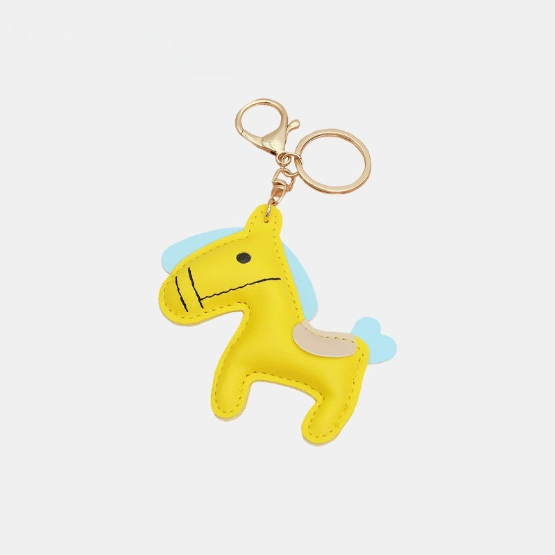 Mouth-stitched Horse Leather Bag Charm