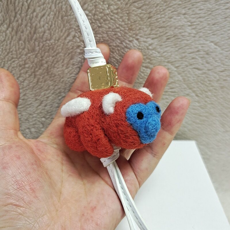Monkey Wool Felt Fluffy Bag Charm