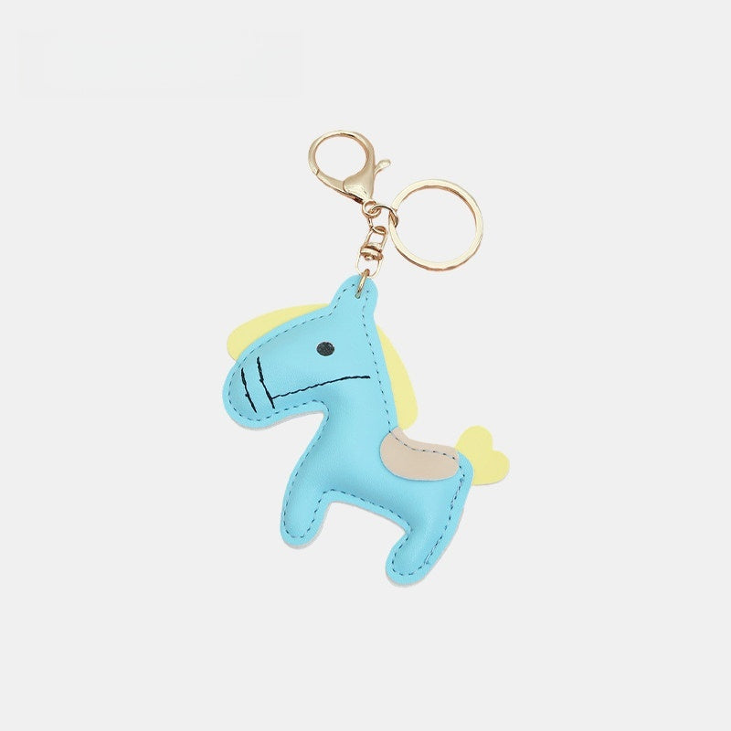 Mouth-stitched Horse Leather Bag Charm