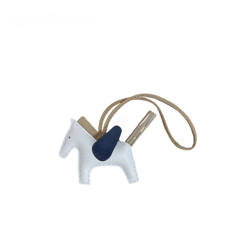 Multicolor Little Flying Horse Leather Bag Charm