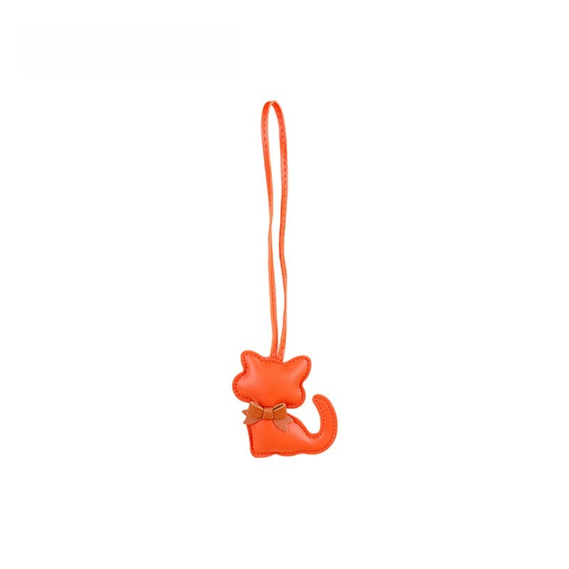 Little Cat Leather Bag Charm