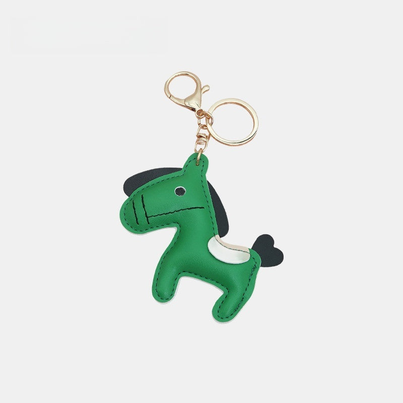 Mouth-stitched Horse Leather Bag Charm