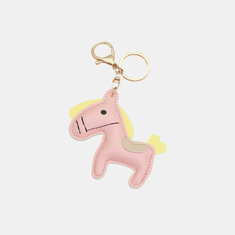 Mouth-stitched Horse Leather Bag Charm