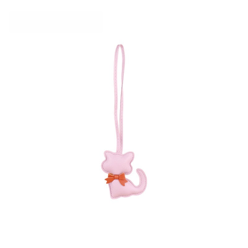Little Cat Leather Bag Charm