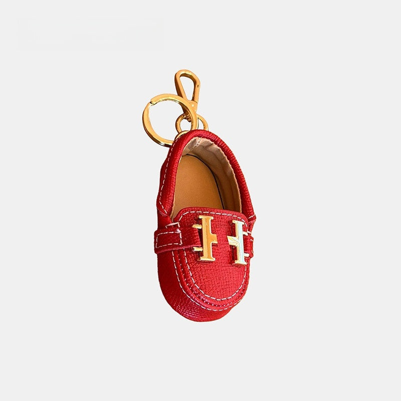 Little Shoe Keychain Leather Bag Charm