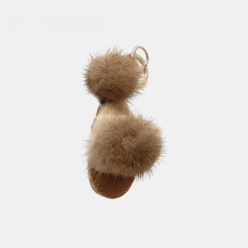 Slippers Fluffy Bag Charm