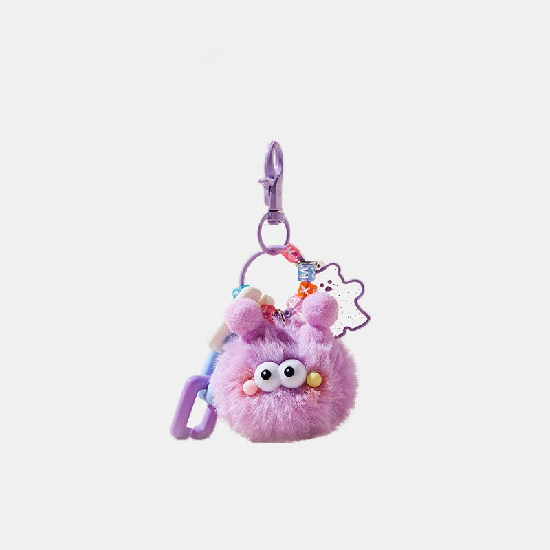Schoolbag Coal Ball Fluffy Bag Charm