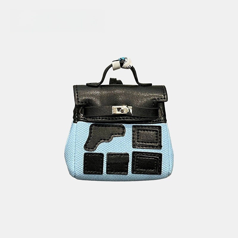 Parody Top Handle Bag Leather Bag Charm