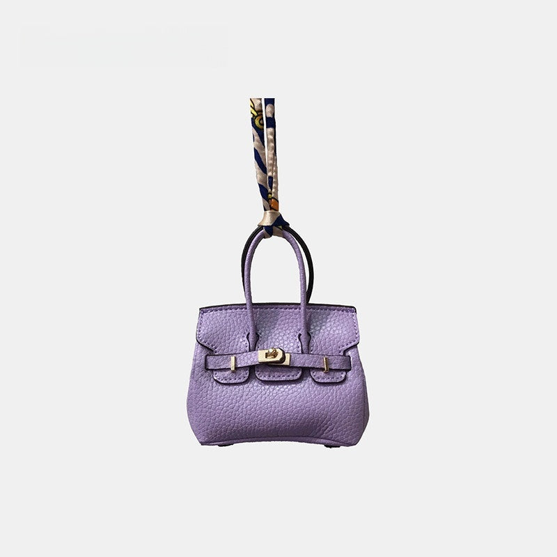 Mini House Bag Leather Bag Charm