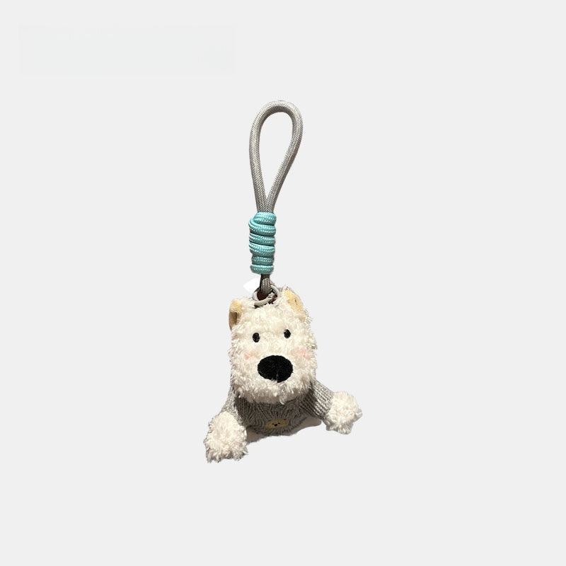 West Highland Fluffy Bag Charm