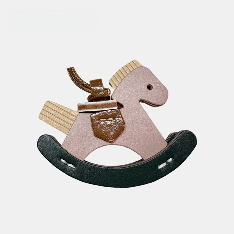 Rocking Horse Leather Bag Charm