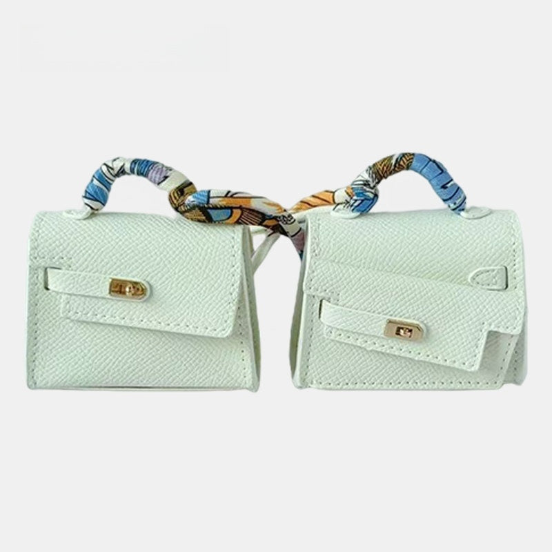 Elongated Mini Bag Leather Bag Charm