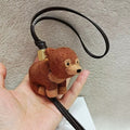 Pomeranian Wool Felt Fluffy Bag Charm