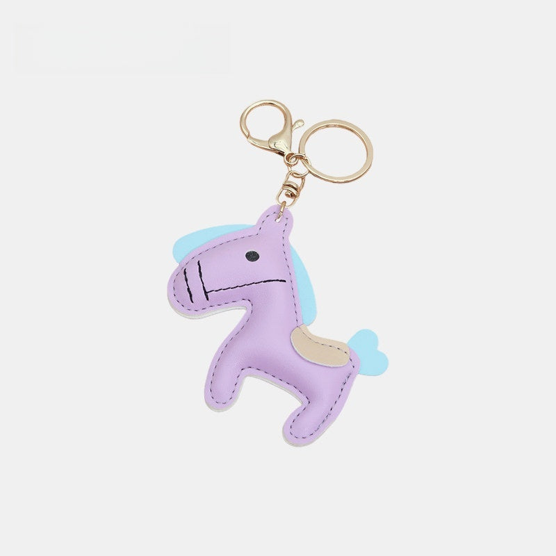 Mouth-stitched Horse Leather Bag Charm
