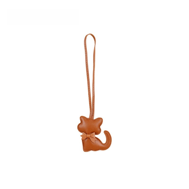 Little Cat Leather Bag Charm
