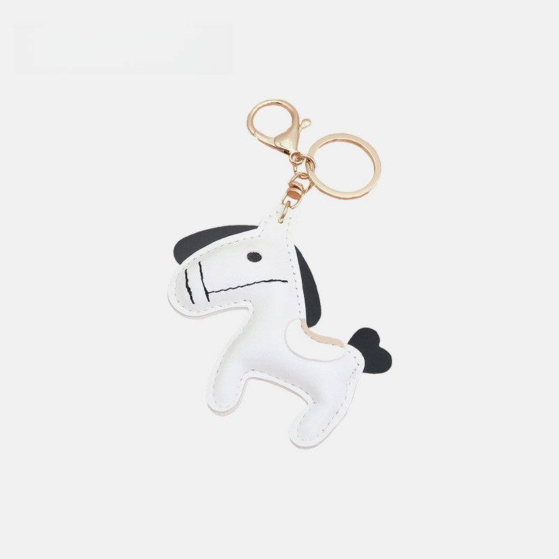 Mouth-stitched Horse Leather Bag Charm