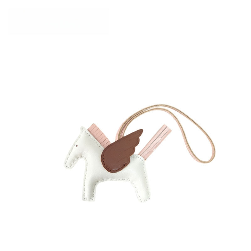 Multicolor Little Flying Horse Leather Bag Charm