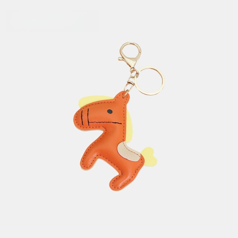 Mouth-stitched Horse Leather Bag Charm