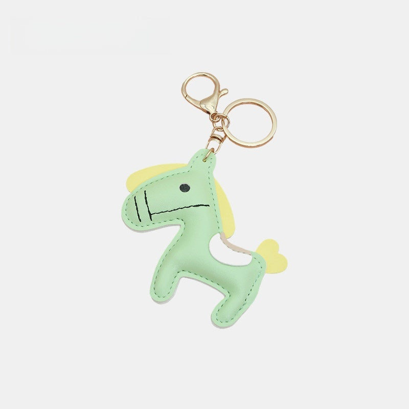 Mouth-stitched Horse Leather Bag Charm