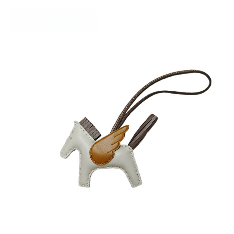 Multicolor Little Flying Horse Leather Bag Charm