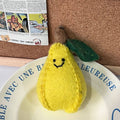 Pear Wool Felt Fluffy Bag Charm