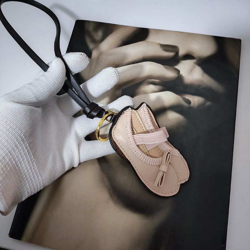 Ballet Shoes Leather Bag Charm