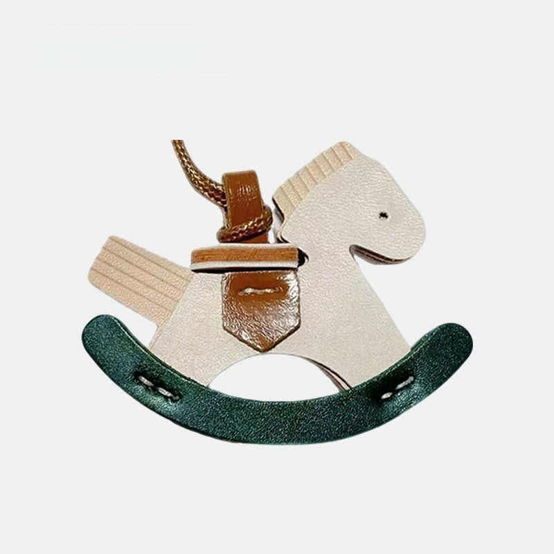 Rocking Horse Leather Bag Charm