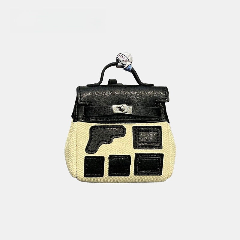 Parody Top Handle Bag Leather Bag Charm