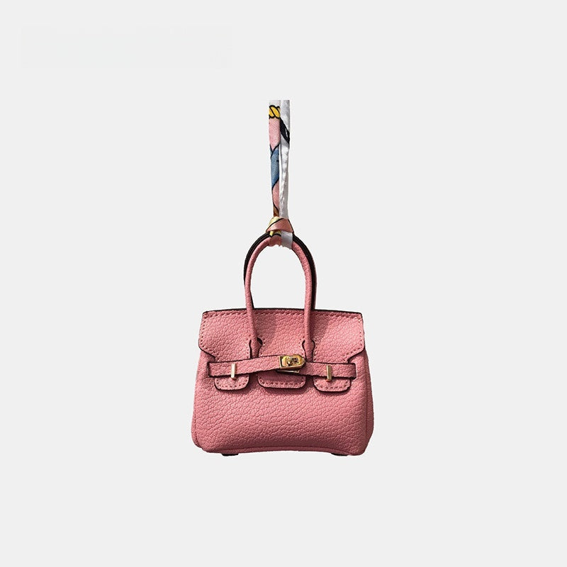 Mini House Bag Leather Bag Charm