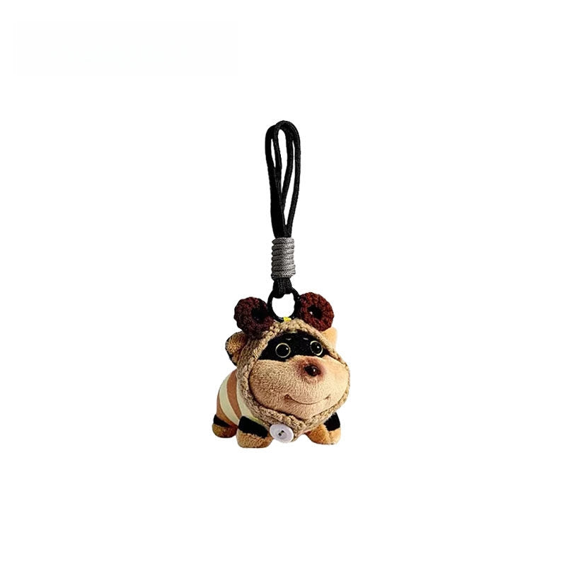 Bee Puppy Fluffy Bag Charm