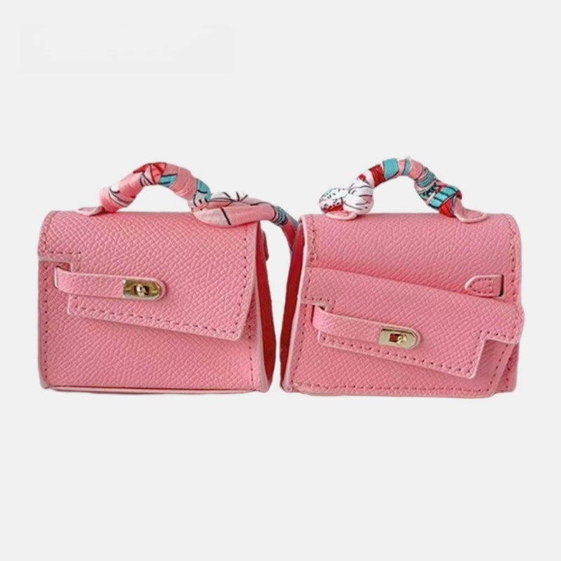 Elongated Mini Bag Leather Bag Charm