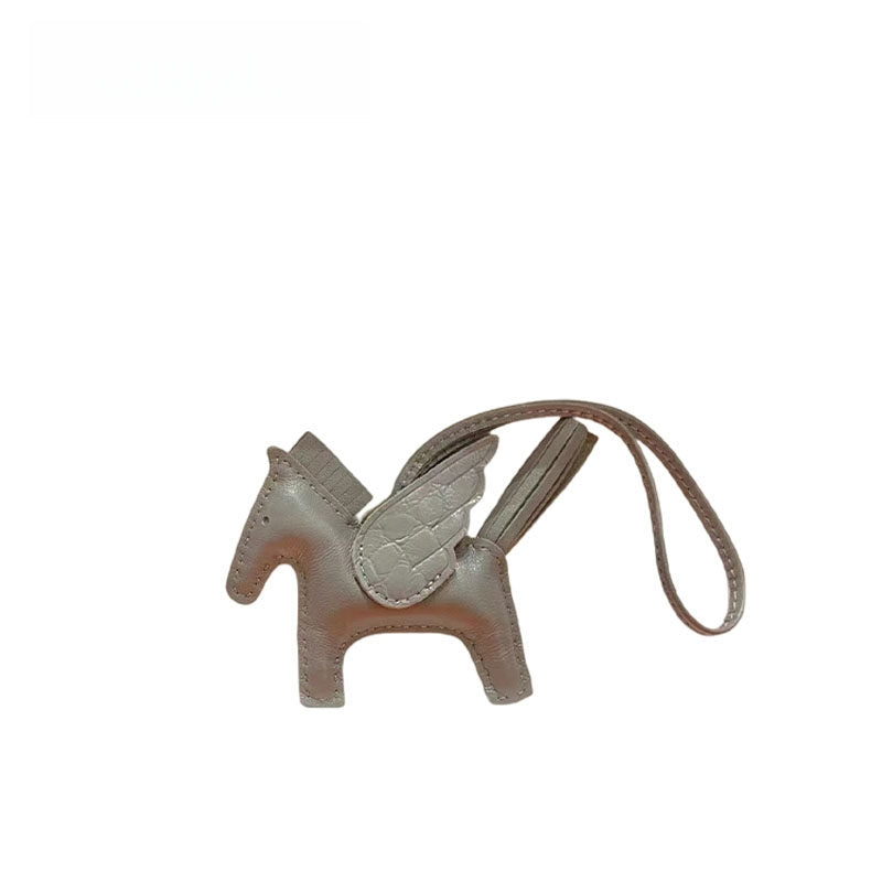 Multicolor Little Flying Horse Leather Bag Charm