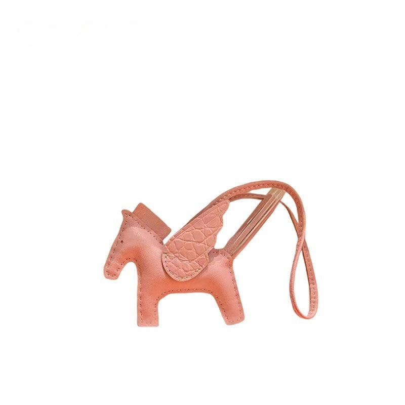 Multicolor Little Flying Horse Leather Bag Charm
