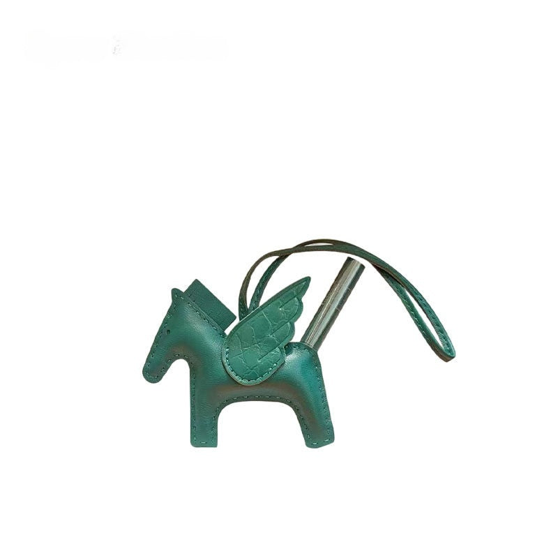 Multicolor Little Flying Horse Leather Bag Charm
