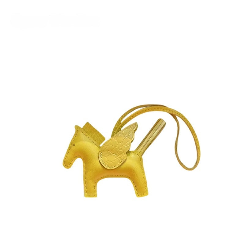 Multicolor Little Flying Horse Leather Bag Charm