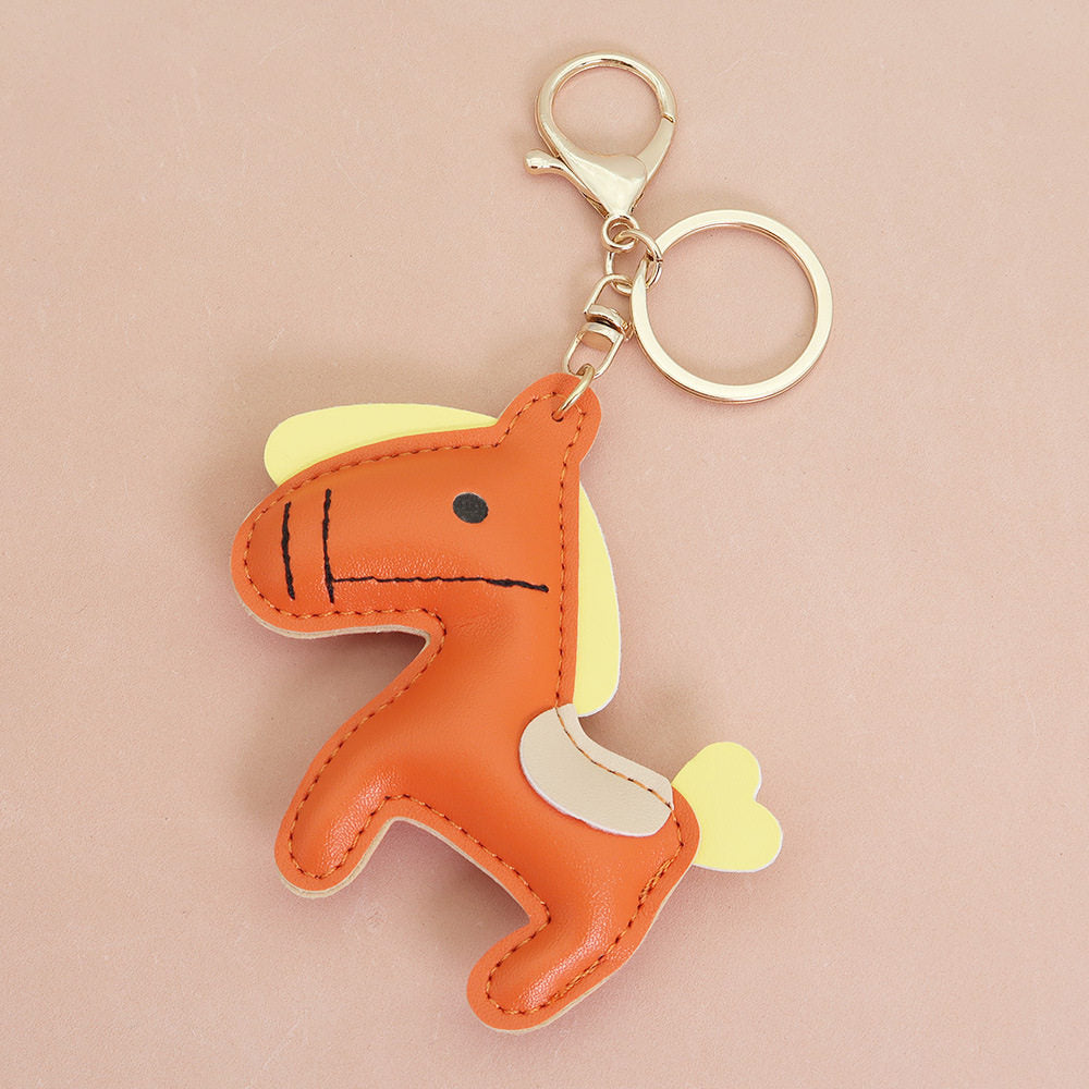 Mouth-stitched Horse Leather Bag Charm