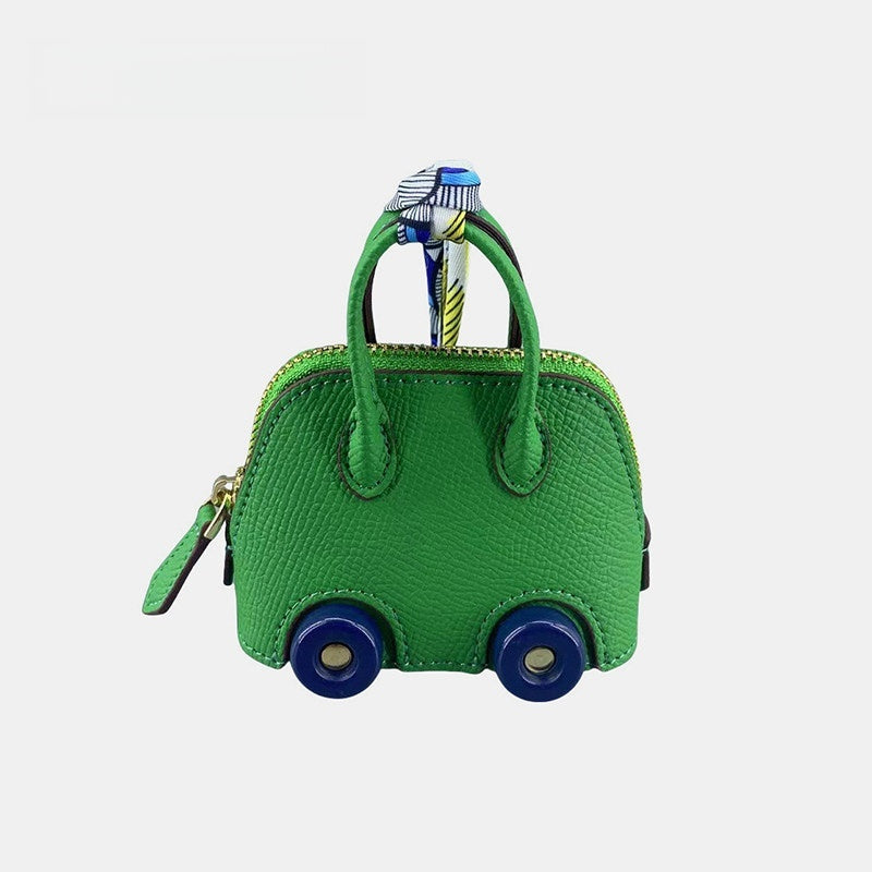 Wheel Shell Bag Leather Bag Charm