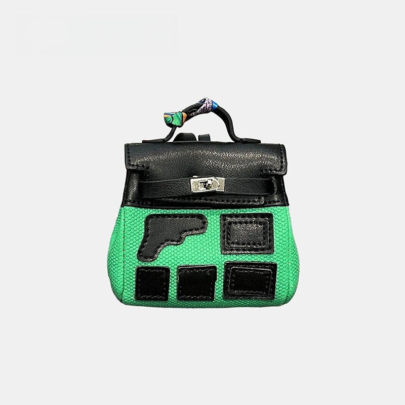 Parody Top Handle Bag Leather Bag Charm
