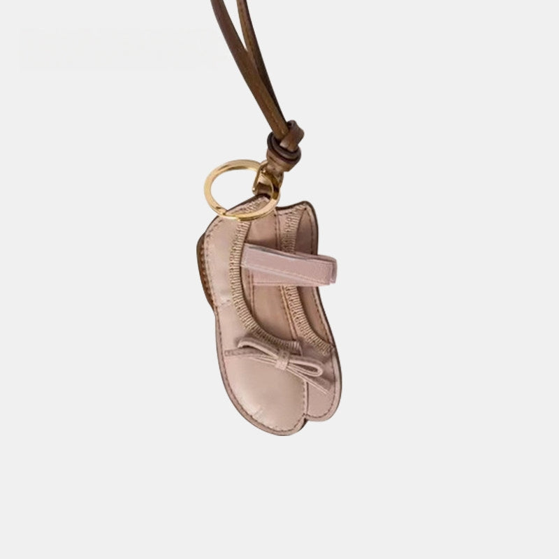 Ballet Shoes Leather Bag Charm