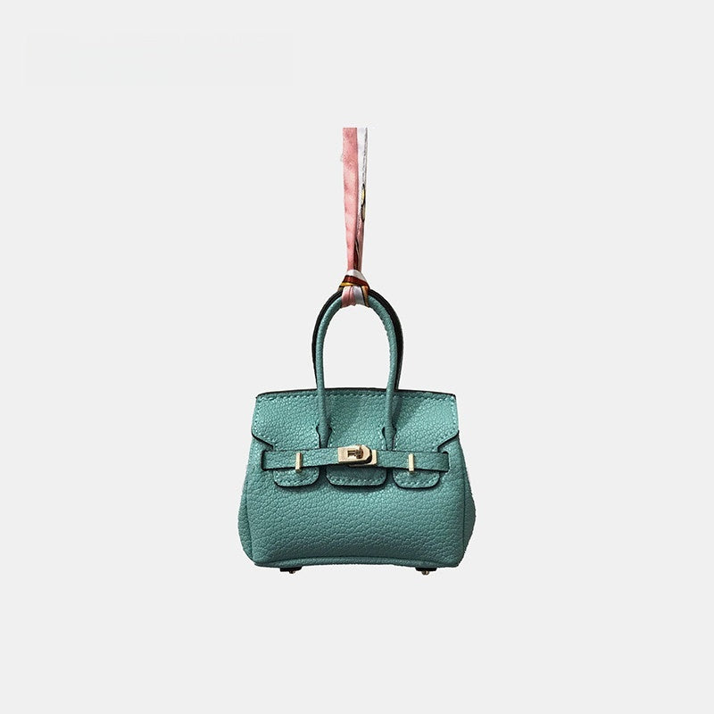 Mini House Bag Leather Bag Charm