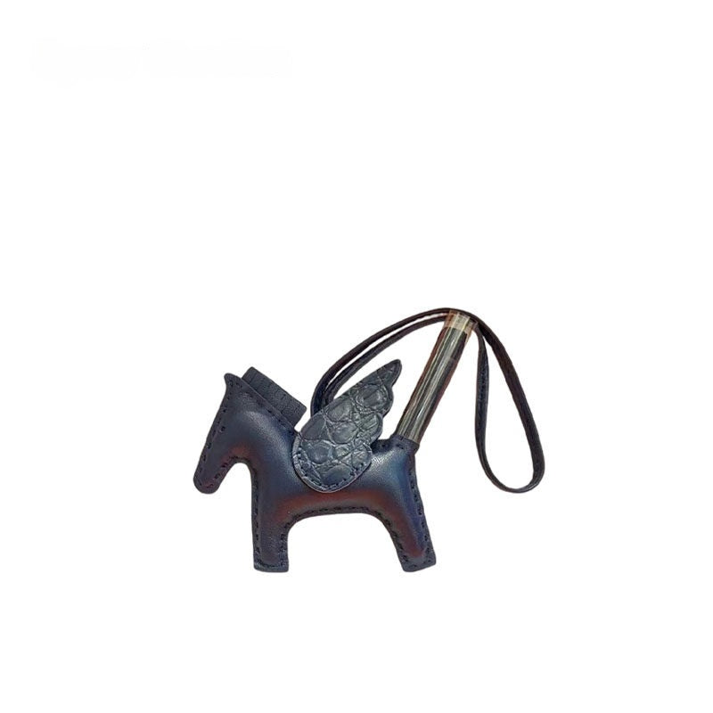 Multicolor Little Flying Horse Leather Bag Charm