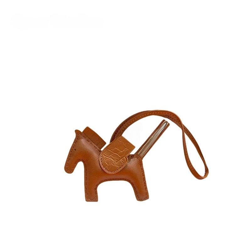 Multicolor Little Flying Horse Leather Bag Charm