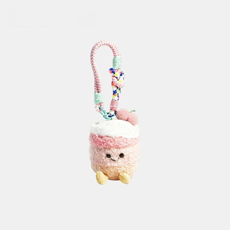 Plush Cake Fluffy Bag Charm