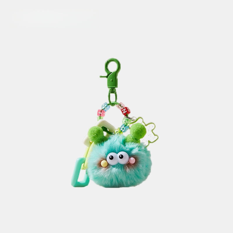 Schoolbag Coal Ball Fluffy Bag Charm