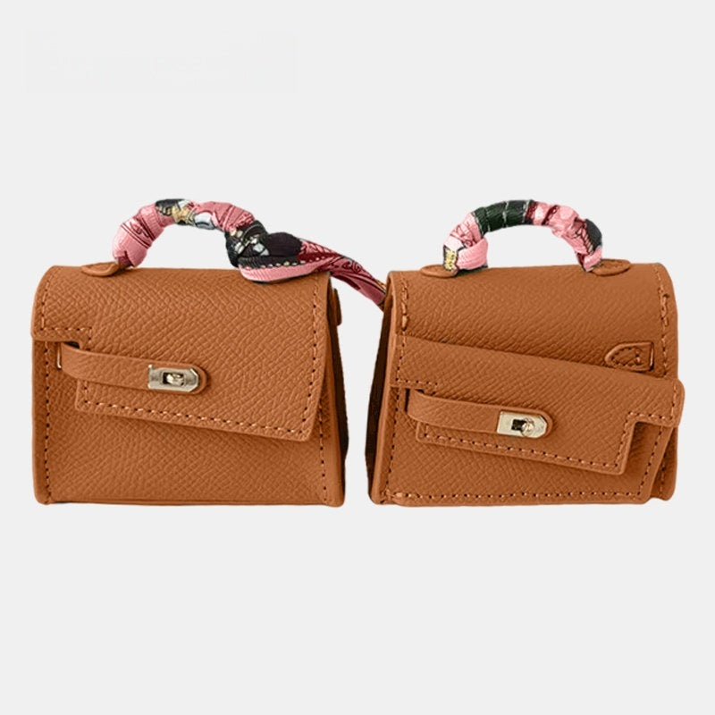 Elongated Mini Bag Leather Bag Charm