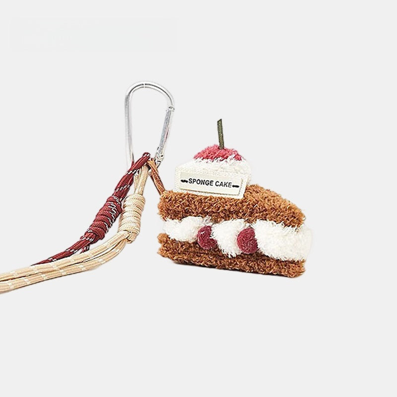 3D Plush Cake Fluffy Bag Charm