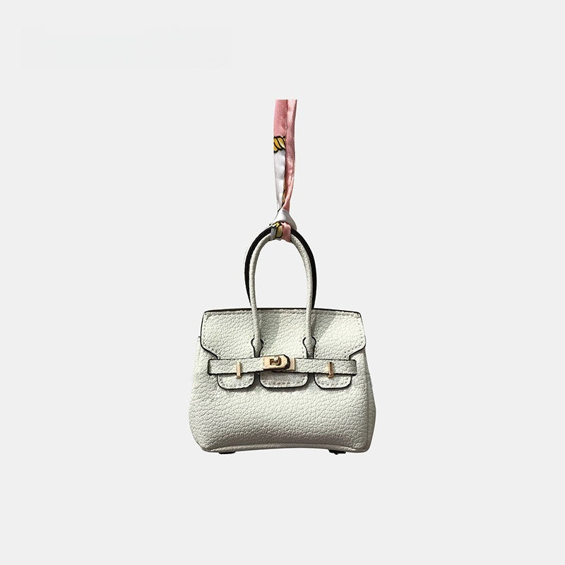 Mini House Bag Leather Bag Charm