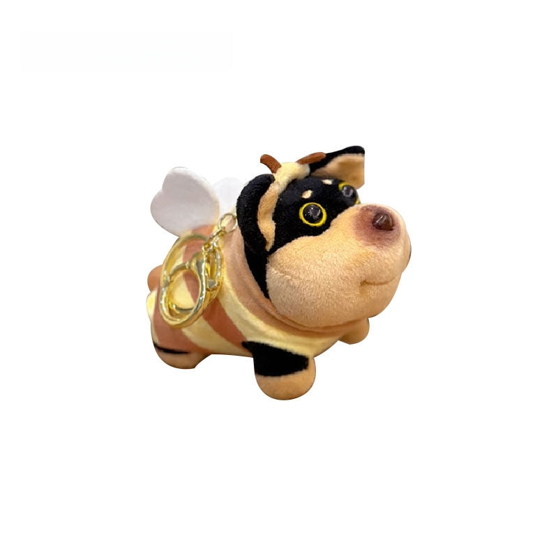 Bee Puppy Fluffy Bag Charm