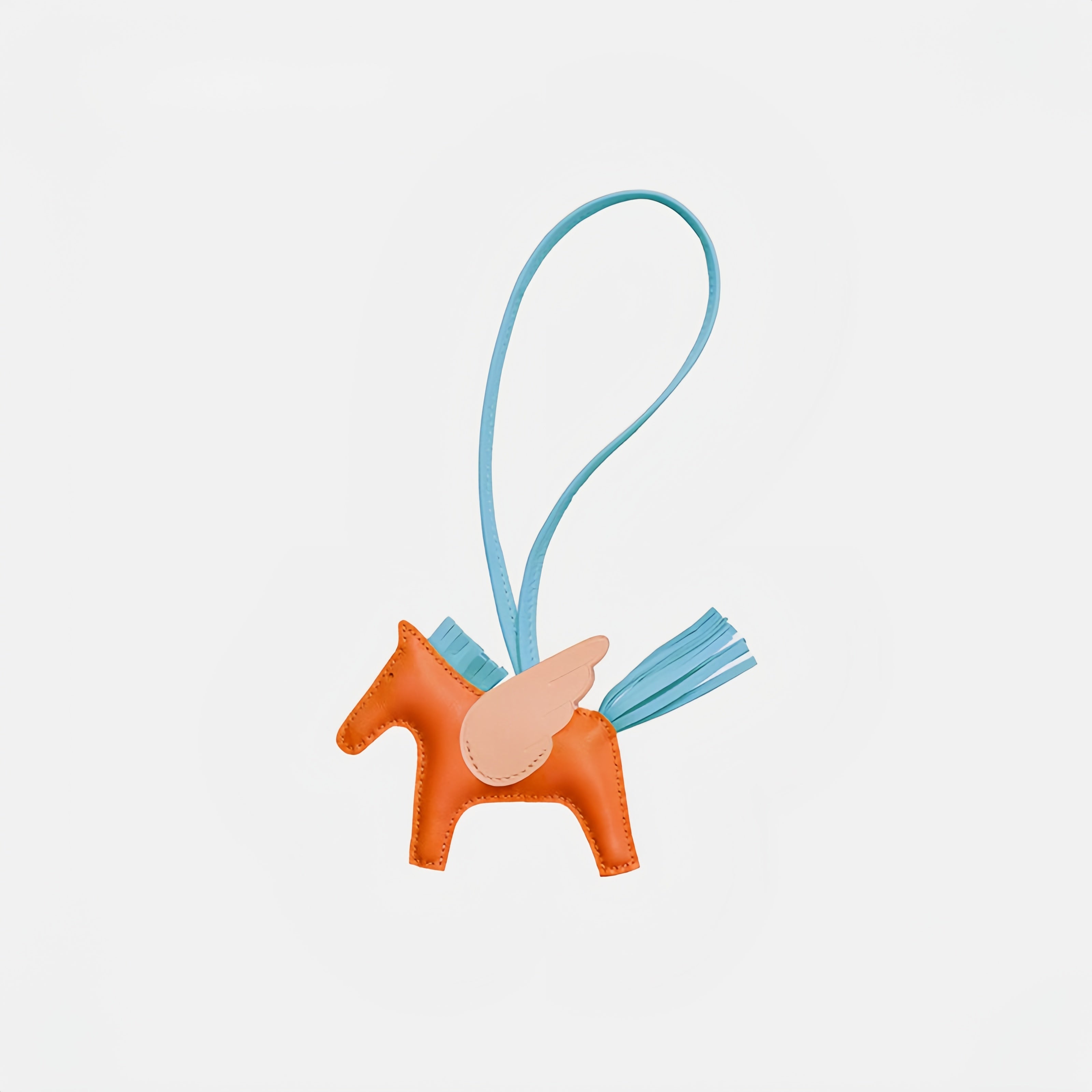 Multicolor Little Flying Horse Leather Bag Charm